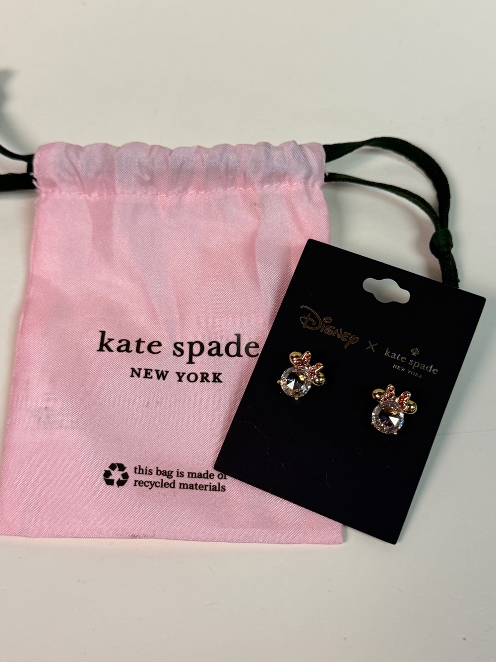 NWT Kate Spade X Disney Minnie Mouse Earrings